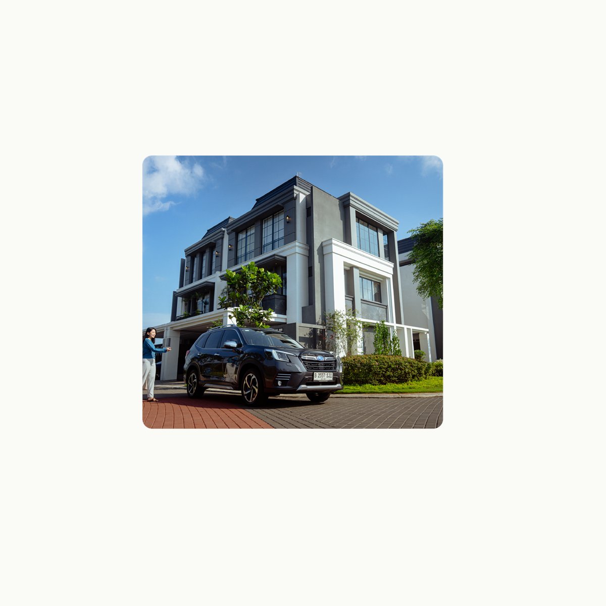Modern Sinar Mas residence exterior